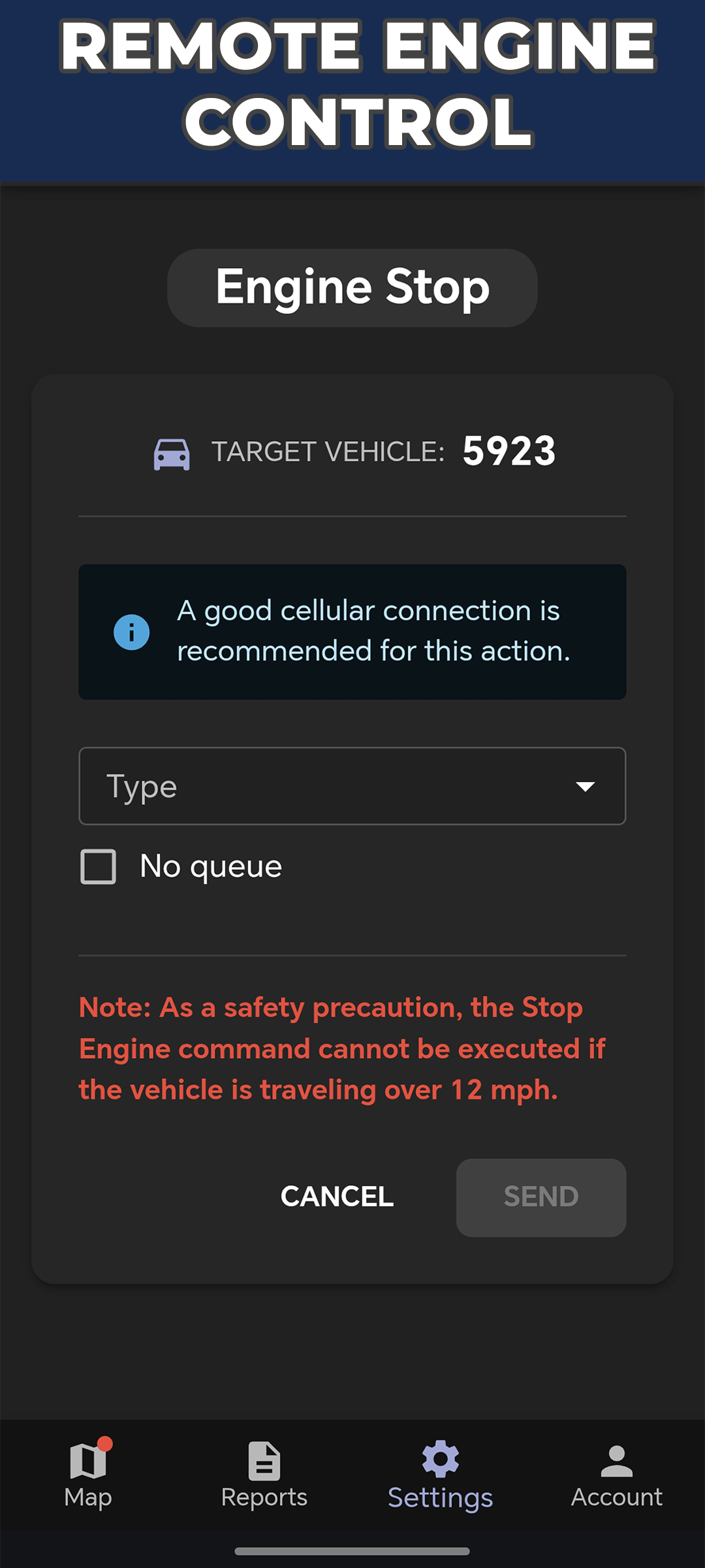 GPS Freight One - Engine Disable